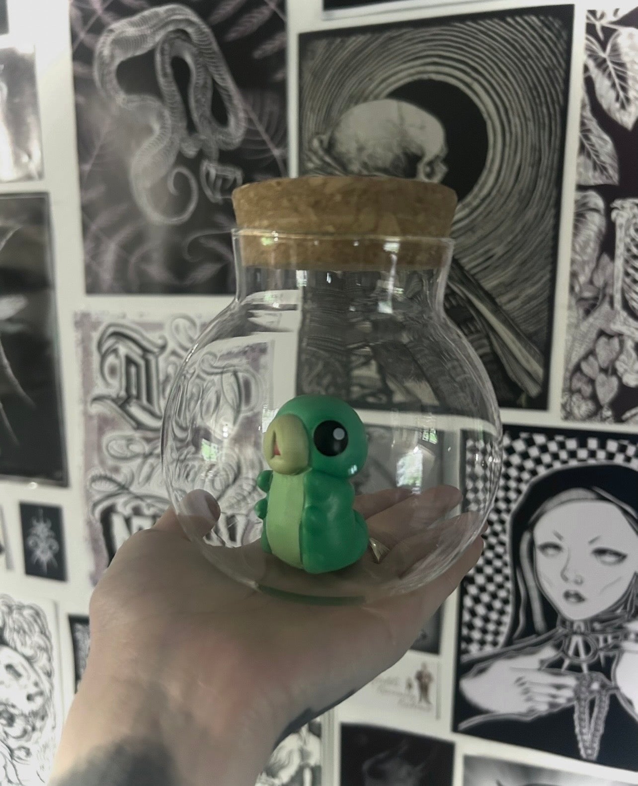 Hollow Knight grub jar figure display