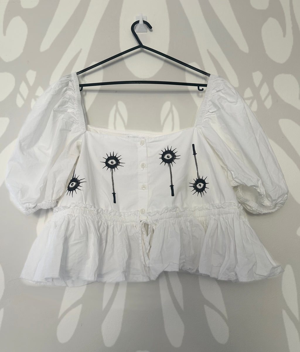 Upcycled crop top size M