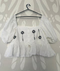 Upcycled crop top size M