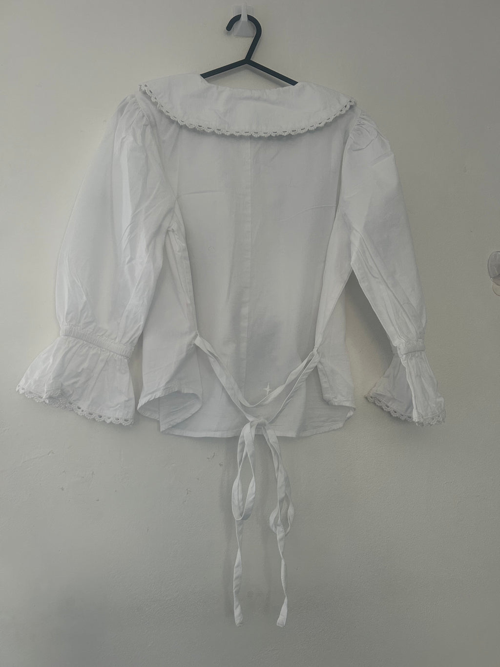 reworked / upcycled peter pan collar blouse size 10