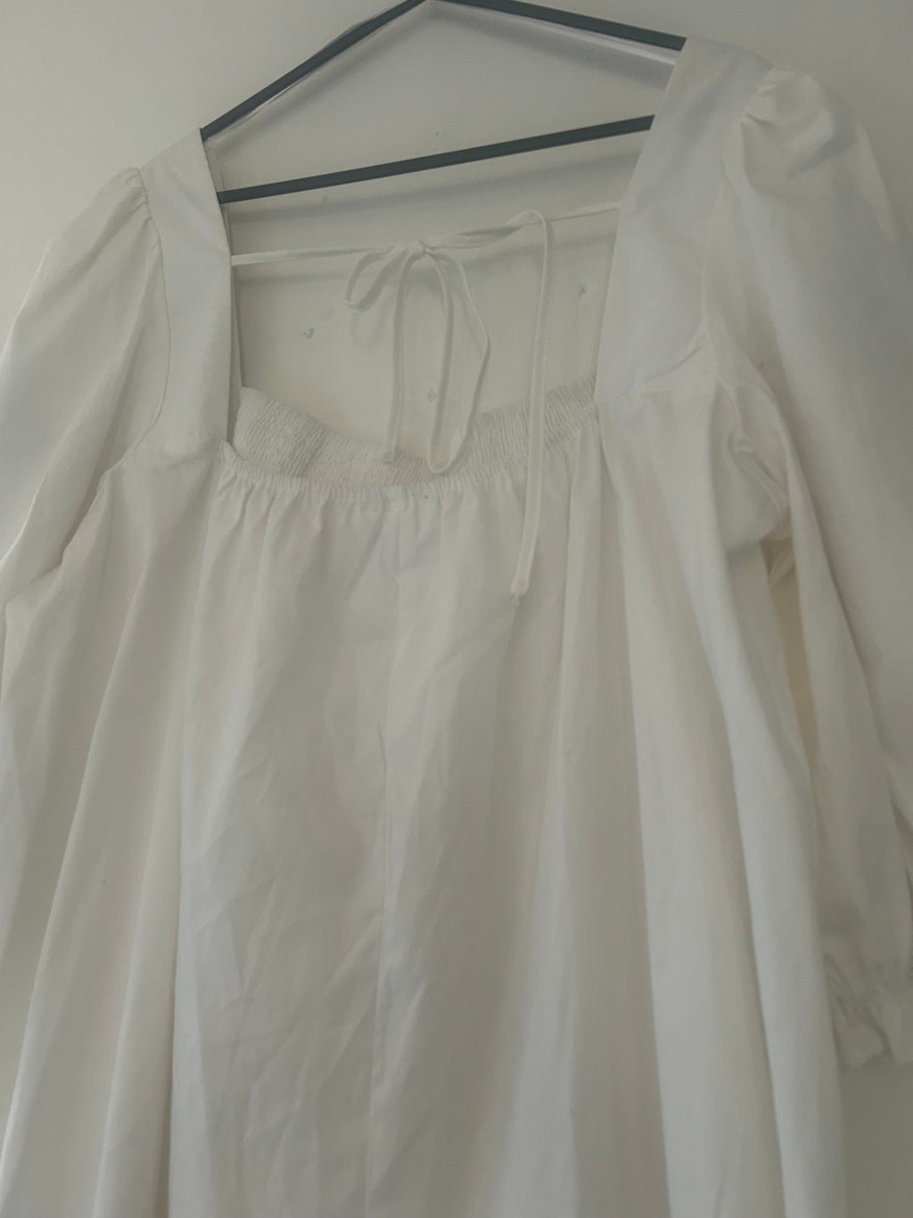 Upcycled milkmaid style dress size L