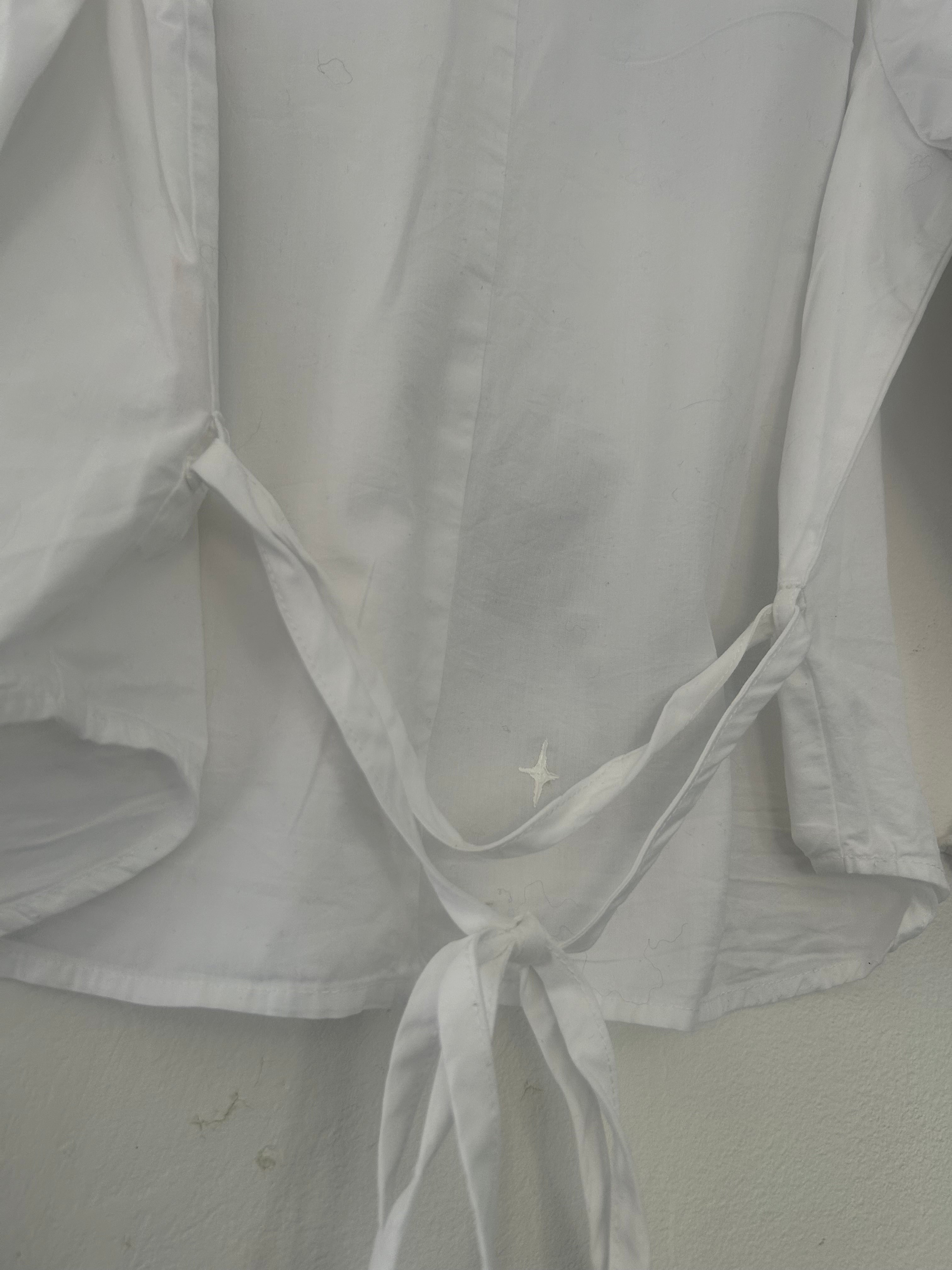 reworked / upcycled peter pan collar blouse size 10