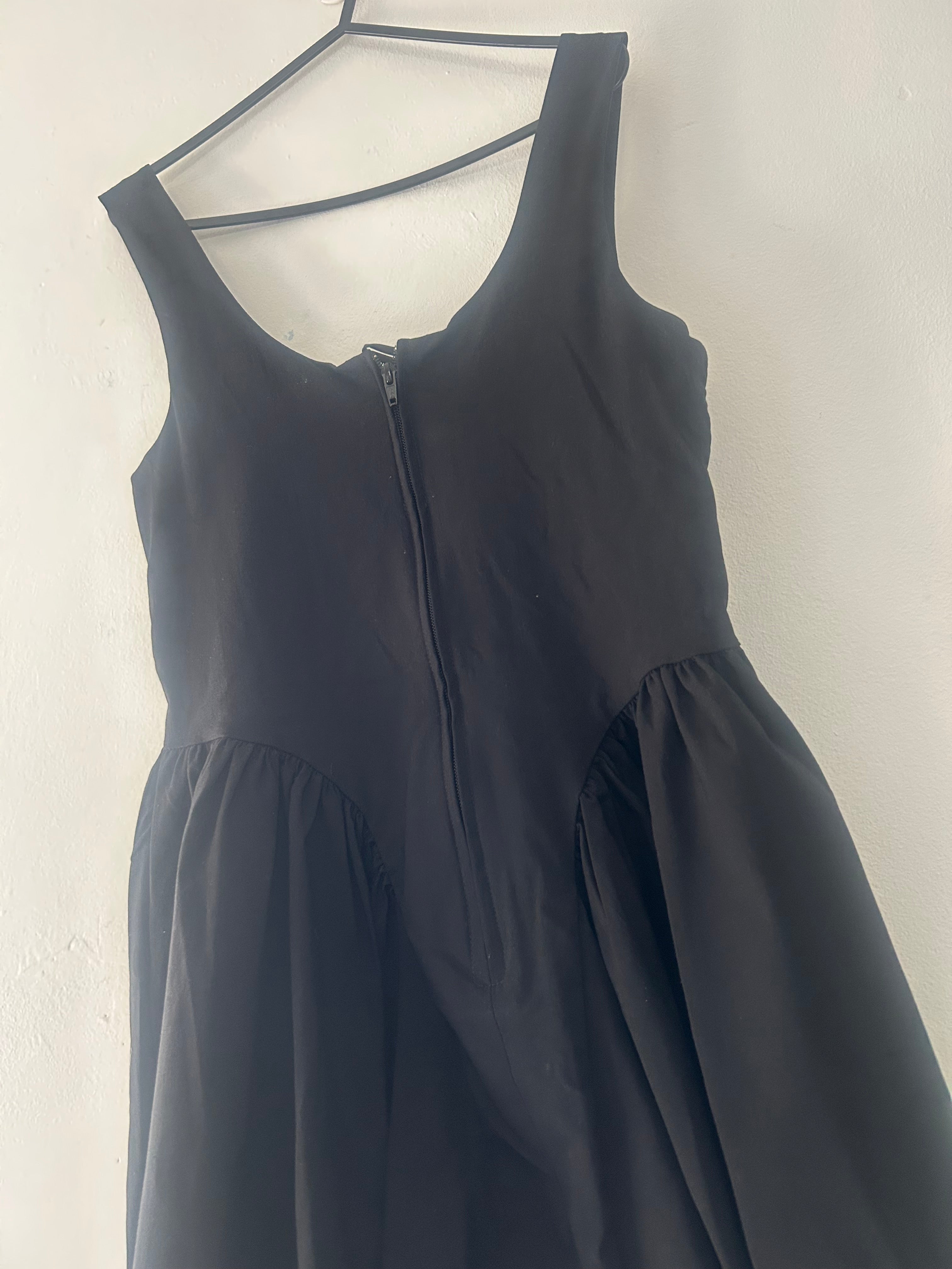 Upcycled little black dress size M