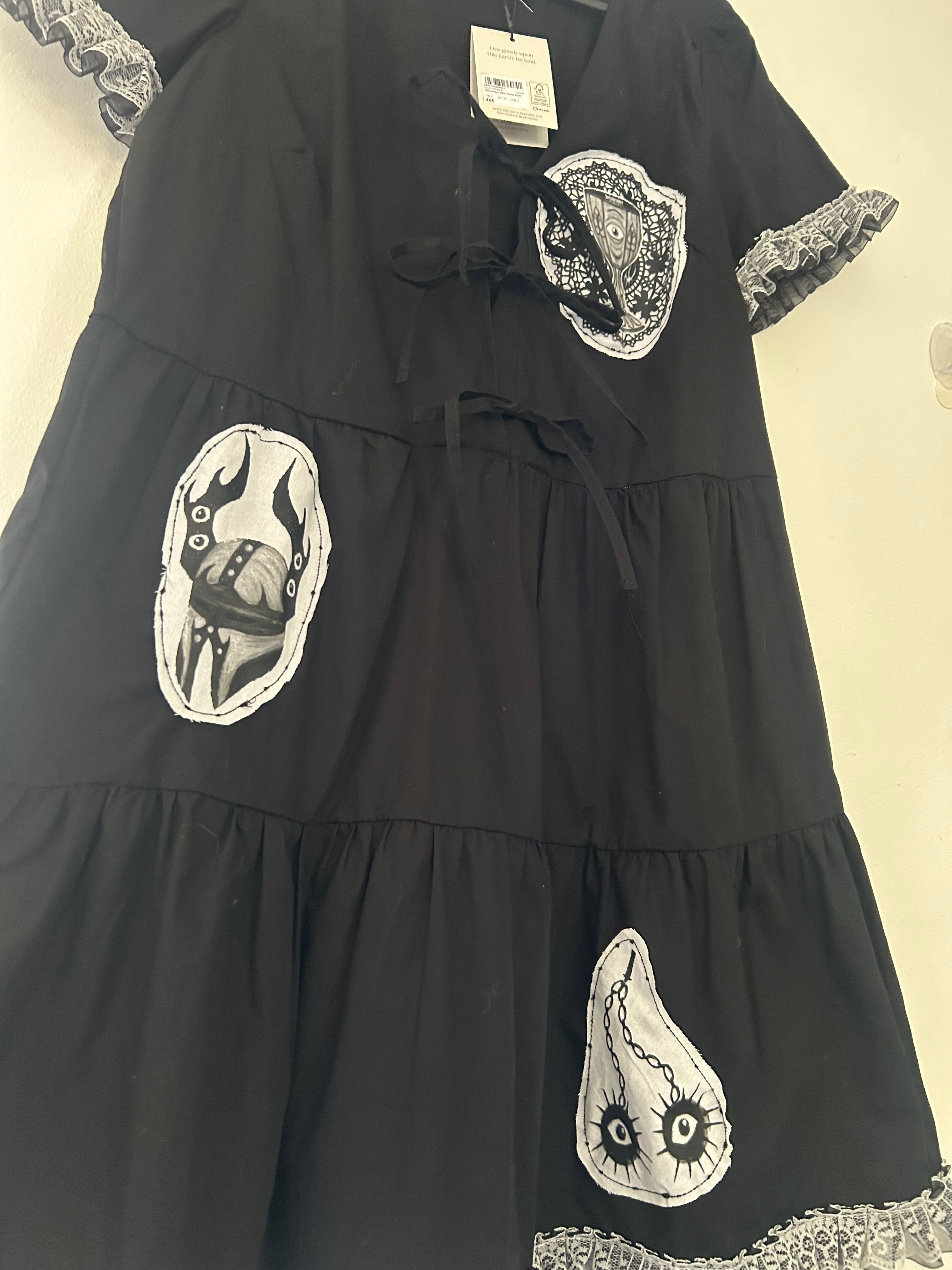 SAMPLE/SECONDS patch dress size S