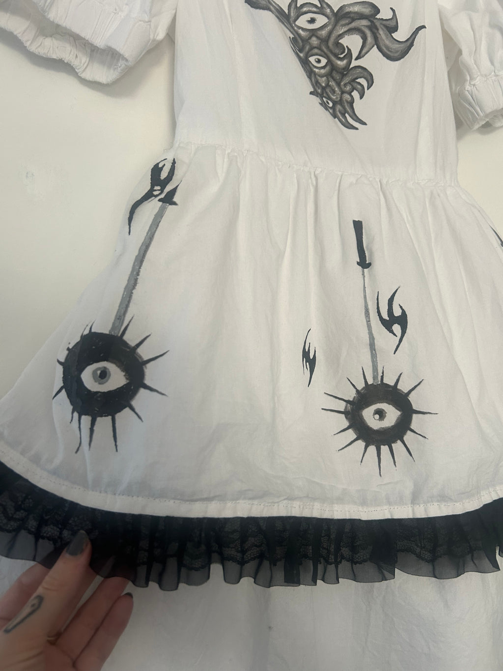 SAMPLE / SECONDS reworked lace dress size S