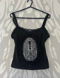 Upcycled black vest size Small