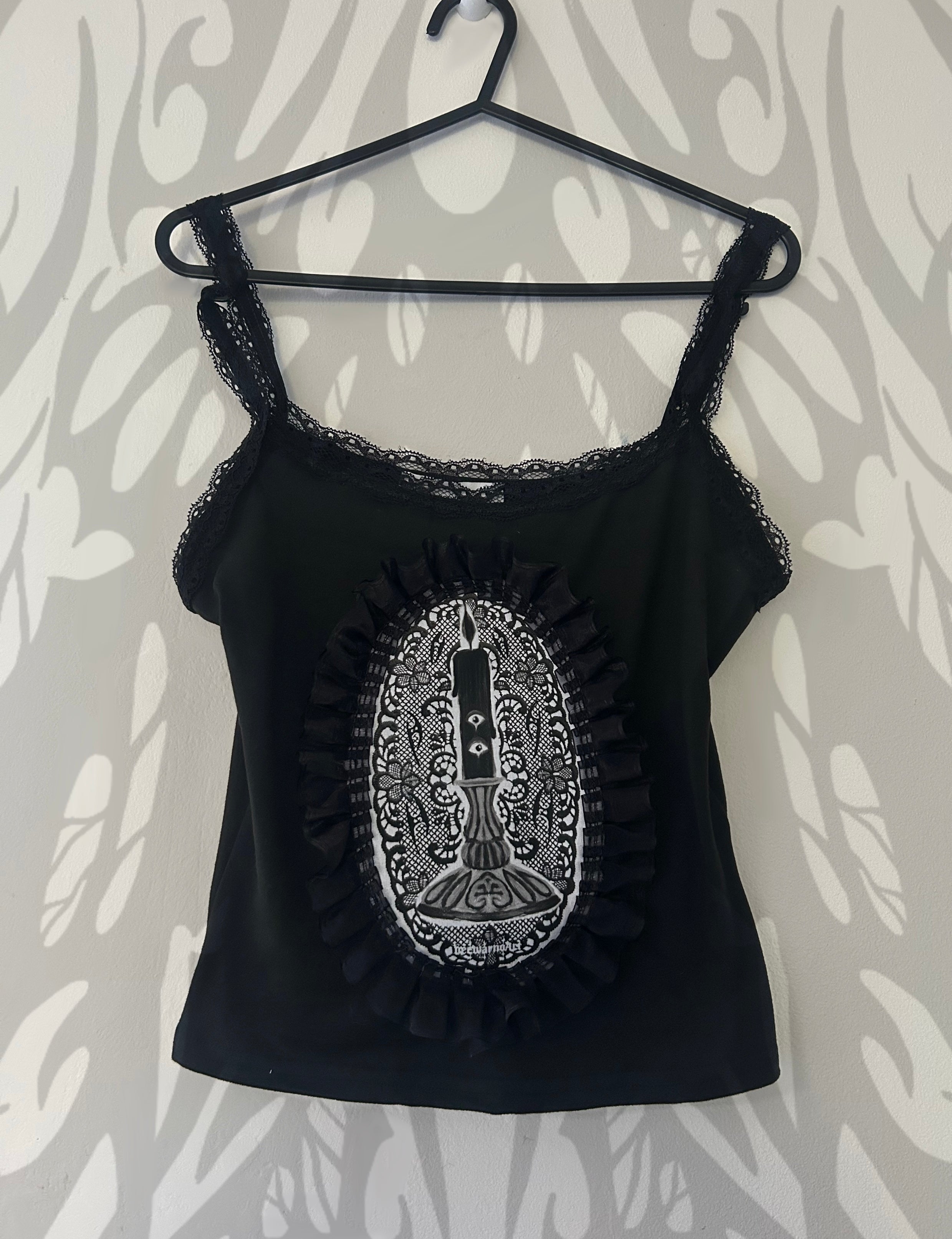 Upcycled black vest size Small