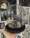 Hollow knight and Myla glass dome figure display