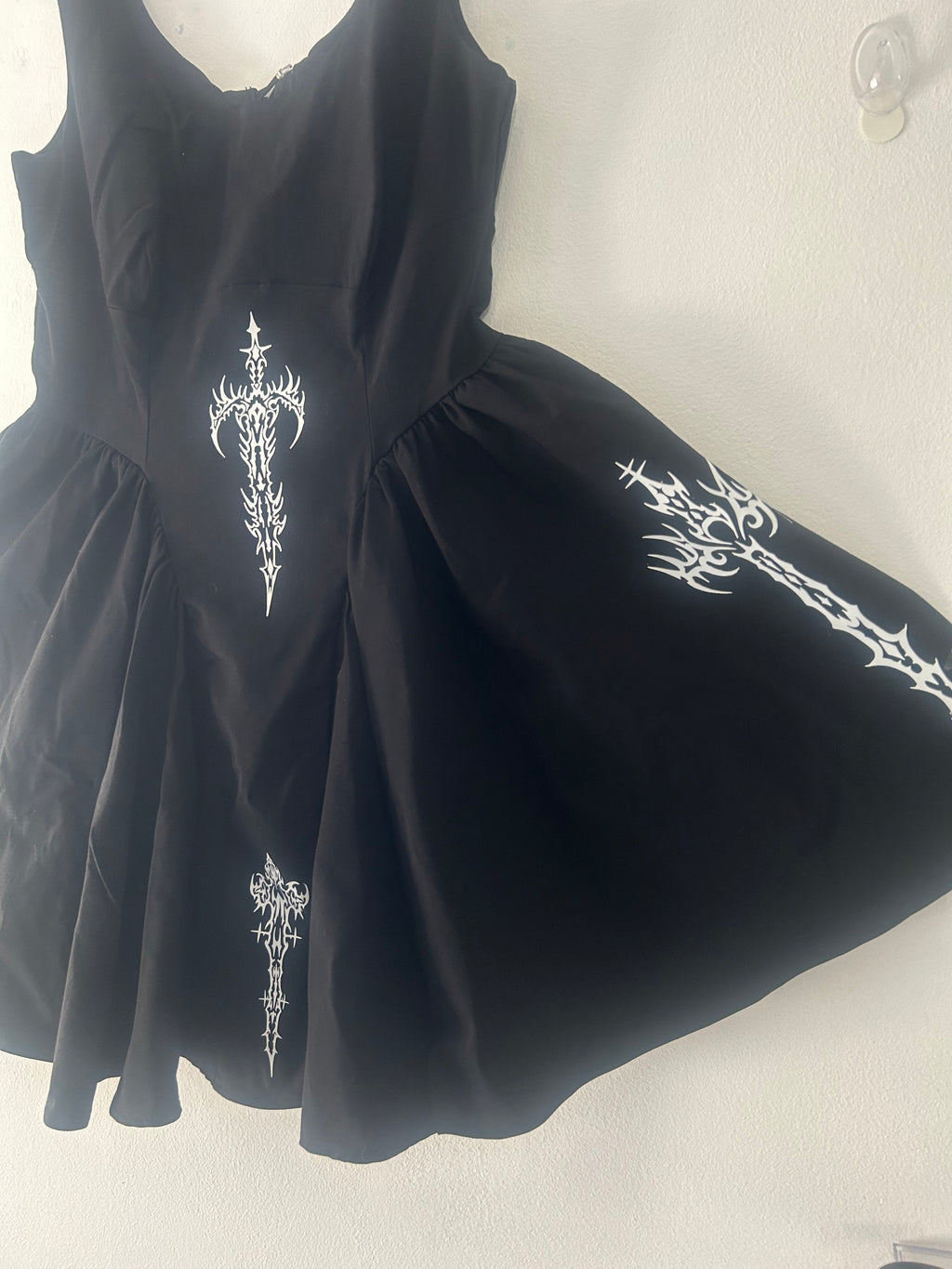 Upcycled little black dress size M